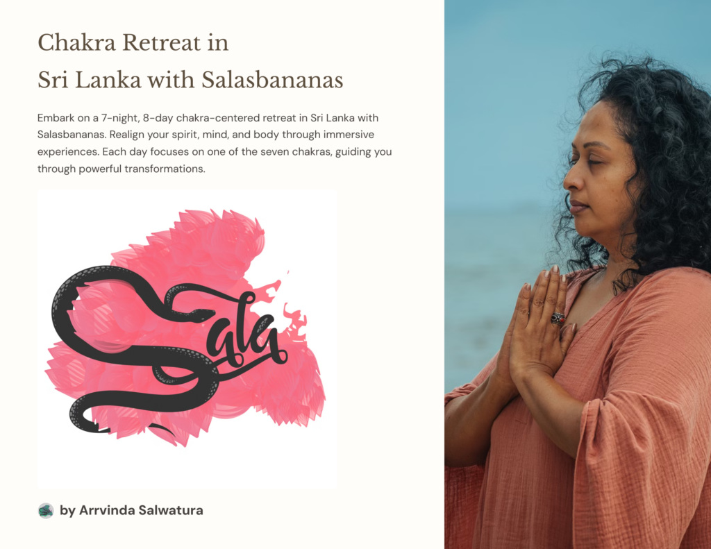 Chakra Retreat in Sri Lanka with Salasbananas