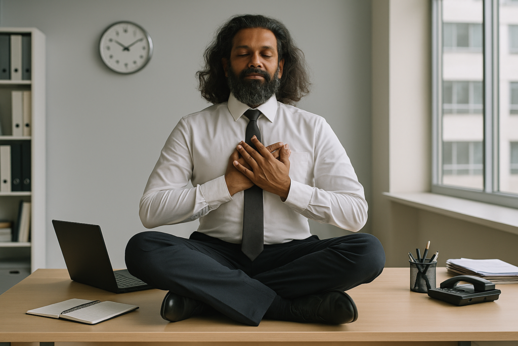 Corporate Disconnect is an online guided meditation + sharing space for those trapped in the rat race, quietly breaking inside, and ready to start listening to the body they’ve been ignoring for years.