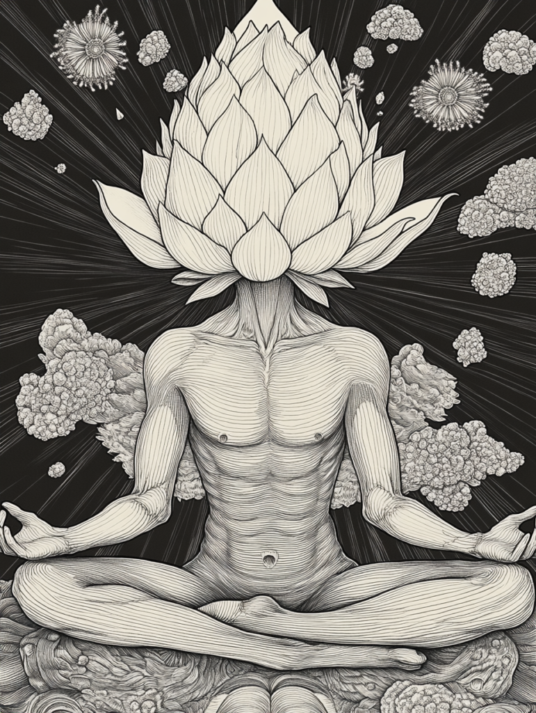 Original works, AI creations, and fine art prints — born from ritual, Meditation, prayer, plant spirit journeys, and ritual. Visual prayers to accompany your inner path.