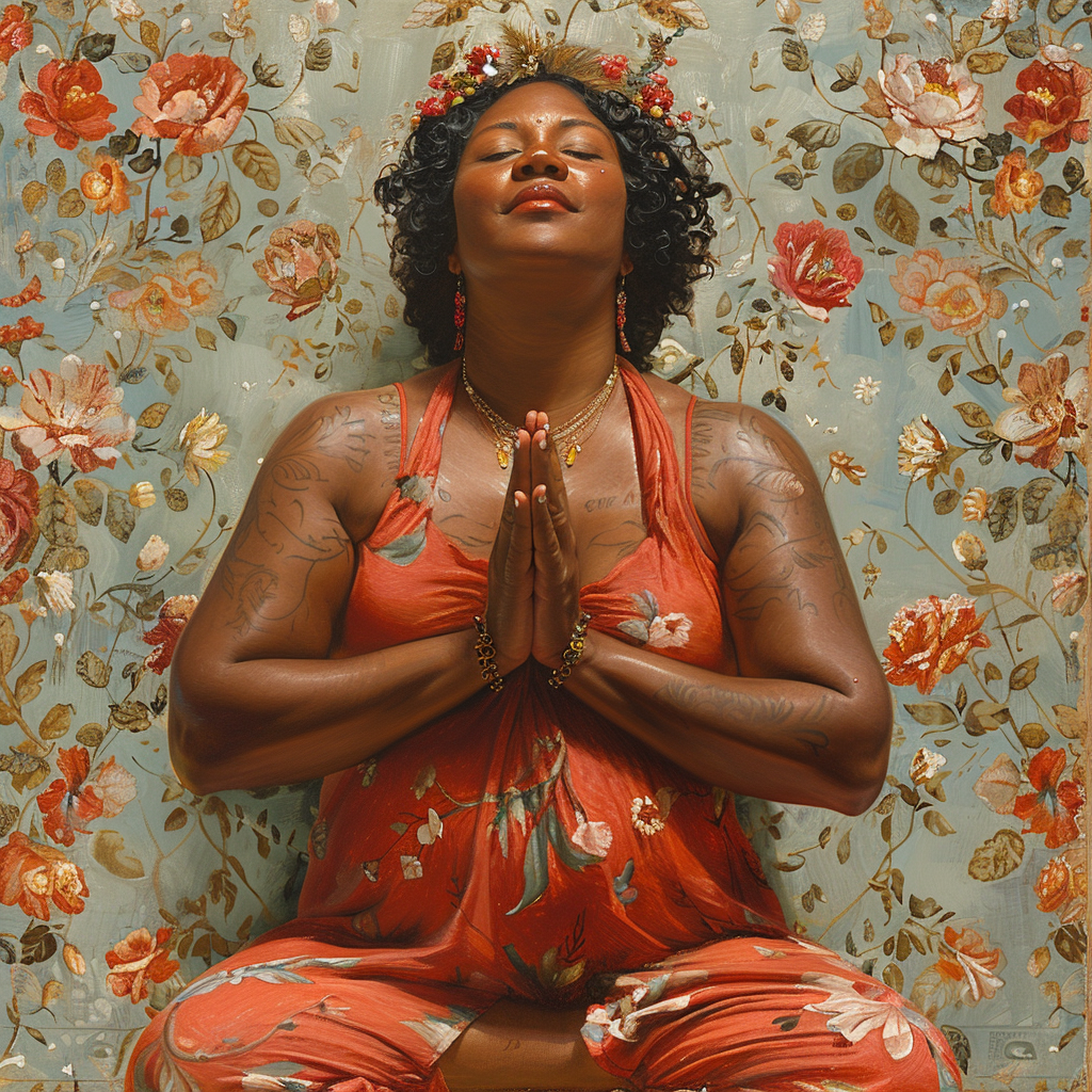 jemlisch_a_large_sized_woman_in_a_yoga_pose._show_beauty_she_is_c81df347-89f6-47d4-b8f2-8a883ffb88b3